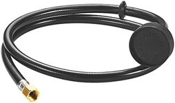 Weirun Shampoo Bowl Sink Hose with Sprayer,Salon Hose Spray Head Attachment for Vacuum Breaker,Shampoo Bowls Hose for Salons Sink,1/4" Nut Black