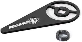 REDSPIDER RC Transmitter Steering Wheel Trigger Alloy Steering Wheel TriggerOne Hand Control Accessory for Flysky FS-G7P(Black)