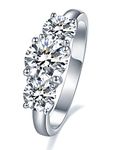 IMOLOVE Moissanite Engagement Ring,Moissanite Rings for Women Couples, 2CT Lab Created Simulated Round Diamond Engagement Rings-5