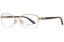 Versace Women's VE1230-1002-54 Optical Frames, Gold, 54.0