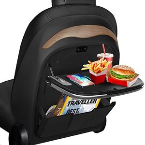 KHAWY Tray Table for Tesla Model 3, Food Eating Tray Table Desk for Model Y Model 3, Back Seat Tray Organizer for Tesla Model 3 Model Y Accessories, 1 Pack