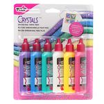 Tulip 15552 Dimensional Crystal Fabric Paint, 6-Pack