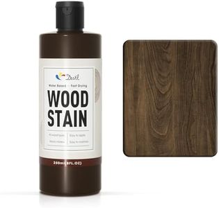 DWIL Water Based Wood Stain - Multiple Finishes, Fast Drying, Indoor and Outdoor Furniture, Wood Paneling, Cabinets and More, Low Odor ＆ Non-Toxic (8.5oz Walnut)