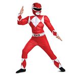 Disguise Ranger Classic Muscle Child Costume, Red, Medium/(7-8)