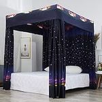 Mengersi Galaxy Star Canopy Bed Cur