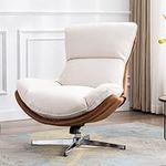 LukeAlon Linen Swivel Lounge Chair,