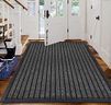 B&B Rubber Door Mats Outdoor Heavy Duty Waterproof Pvc Backing Non Slip Muddy Paws Dirt Grabber Barrier Washable Door Mat For Front Entrance Welcome Matt (60 x 180 cm - Large Runner, Grey)