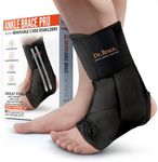 DR. BRACE Ankle Brace Stabilizer, Lace Up Adjustable Support – for Basketball, Running, Injury Recovery, Sprain (with removable side Stabilizers) (Large)