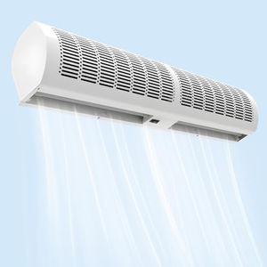 YKLYTBD Commercial Wall Mounted Air Curtain 79 Inch, Fly Fan Door with 2-Speeds & Wind Direction Adjustable, Push Button Operation Switch Wind Speed, Door Fans for Bugs Easy to Install