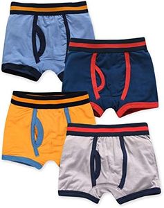 VAENAIT BABY Toddler Kids Boys Boxer Briefs 4-Pack Underwear Set Colorband 05 S