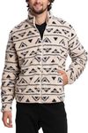 Mad Dog Men's Sherpa Jacket Ultimate Fuzzy Sweater for Men, Fleece Winter Coats, Mens Cold Weather Jackets, Print, Small