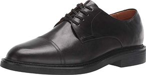 POLO RALPH LAUREN Men's Asher Cap Toe Lace Up Shoes, Black, 13