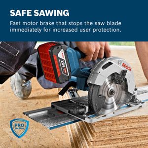Bosch Professional 18V Cordless Circular Saw – 165mm Blade, 57mm Cut, L-BOXX