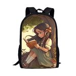 Showudesigns Princess Kids Backpacks Cute School Bags for Girls Secondary Kindergarten Preschool Children Back Pack Walking Rucksacks 17"