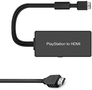 Azduou PS2 to HDMI Adapter PS2 HDMI Cable PS2 to HDMI Converter Support HDMI 4:3/16:9 Switch, Works for PlayStation 1/PlayStation 2 and PS3. PS1 Adapter Converter PS2 HDMI Adapter