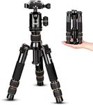 Koolehaoda Portable Tabletop Mini Tripod with Ball Head,Height Adjustable 9-21.5inch, Compact Desktop Macro Mini Tripod with Carrying Bag for DSLR Camera - (KQ-166)