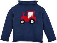 Mud Pie Kids Children Tractor Rollneck Sweater