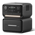 EF ECOFLOW Portable Power Station River 3 Plus with EB600 Extra Battery, Expand Capacity from 286Wh to 858Wh, 3 Up to 1200W AC Outlets, <10 MS UPS, <30 dB Quiet, River 3 Max Plus LiFePO4