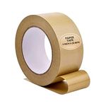 AIPL Brown Kraft Paper Tape, 2" x 50 Meter, Writable Non-Coated Surface for Sealing, and Packaging Use, Eco-Friendly and Recyclable, Easy-to-Tear (Non-Printed)