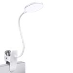 Clip On Reading Light, 25 Settings(5 Colour x 5 Brightness) Eye Protect Book Light, Bed Reading Light with Flexible Neck, USB Rechargeable Clip on Light,Touch Control Bed Lamp