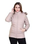 Brazo Latest Full Sleeve Puffer Winter Jacket For Women and Winter Jacket for Girl. Sweater Jacket/Fur Jacket/Water Resistant Jacket for Woman with Hood for keep you warm (M, Cammel)