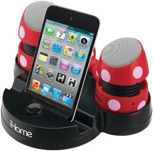 eKids Minnie Rechargeable Mini Stereo Speakers for iPods, Laptops and iPhones, by iHome - DM-M793