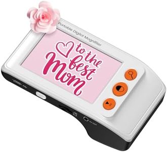 Eyoyo Digital Magnifier Portable Electronic Video Magnifier Reading Aids 3.5 Inch LCD Screen for Low Vision 2x-25x Zoom Foldable Handle
