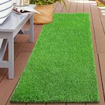 The Rug Studio Artificial Grass mat for Balcony|Green Grass mat| Grass for Terrace|Grass for Lawn|Outdoor,Grass Carpet for Terrace, Roof, Garden with 4 Layers Protection (1.5 x 2 feet)