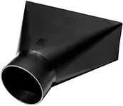 POWERTEC 70151 Dust Hood Rectangular Shape, Funneled 4-Inch Fitting By 10-Inch Wide Attachment for Dust Collection