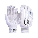 KOOKABURRA Ghost 3.1 Batting Gloves - a r/h,White/Grey