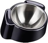 CheerPaws Large Tilted Dog Food Bowl, 15°Slanted Dog Bowl for French Bulldogs No Spill Slanted Dogs Bowl Elevated 3 Cup Dog Bowls for Flat Faced Dogs Raised Dog Water Food Bowl Angled Tilted Dog Bowls