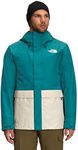 The North Face Men's Clement Triclimate Jacket, Harbor Blue/Gravel/Tnf Black, X-Large