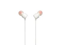 JBL Tune 110 Wired In-Ear Headphones with JBL Pure Bass Sound and Microphone, White