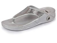 Bata Women's Slip On Casual Slippers (Grey, numeric_6)