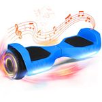WEELMOTION Blue 6.5" Inch Hoverboard, Hover board for all with Shining Wheels and LED Head lights, UL2272 Certified with Speaker and self balancing feature, Max range up to 6-8 kms