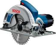 Bosch GKS 190 Heavy Duty Electric Circular Saw, 1,400W, 5,200 rpm, 184 mm Blade, 20 mm Bore, Air Blower, Bosch Click & Clean System, 4.1 kg + Key, Parallel Guide, Saw Blade, 1 Year Warranty