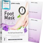 Award-Winning Foot Peeling Mask - Dr. Pedicure Foot Peel Masks (2 Pairs, Lavender) - Moisturizing Foot Masks That Remove Dead Skin, Exfoliating Foot Mask for Dry Cracked Feet, Feet Peeling Mask