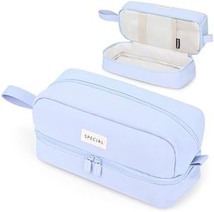 Yoeege Trousse Scolaire, Fourniture Scolaire Kit De Crayon à Grande Capacité, 3 Sacs De Soie Adaptés Aux Étudiants, Aux Filles, Aux Filles Et Aux Adolescents, Bleu, U49YX003L