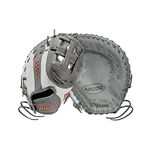 Wilson A2000 Fastpitch FastpitchFirst Base w/SuperSkin (First Base) - Right Hand Throw,12.5",Grey, Large, WBW100219125