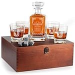 Personalized 5 pc Whiskey Decanter 