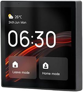 Smart Scene Wall Switch Panel with Voice Control and 4 Inch Touch Screen for WiFi Smart Home Control Compatible with ZigBee and BT Devices 100 to 240V Smart Displays