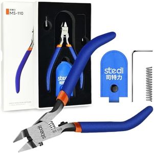 stedi Model Nipper, Sprue Cutter with Ultra-thin Single-Blade and Stiff Spring Hobby Nippers for Gundam Repairing Plastic Model and Miniature Model, Orange