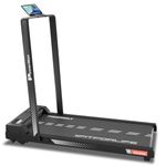 PowerMax Fitness Walkpad 3HP Compact Motorized Treadmill for Home-Office Use with Remote Control,Joggingpad for Max User 110Kg,Top Speed 10Km/H,1000X400Mm Running Deck,LED Display,iPad Holder,Black