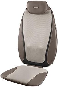Homedics Shiatsu Pro Plus Massager - Massage Chair with 3 Speed Programmes for Full, Upper & Lower Back, Fits to Any Chair and Sofa