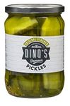 Dino's Famous Hot Dogs Original Stacker Pickles, 530 g Jar (Pack of 1)