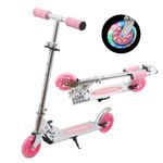 Scooters for Kids Folding Kick Scooter for 3+Years Old Boys & Girls,3 Adjustable Heightand Rear Brake, Flashing Light up Wheels, Lightweight Scooter with Sturdy Frame. (Pink)…