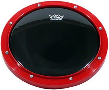 Remo RT-0008-58 8" Red Tunable Practice Pad with Ambassador Ebony Drumhead