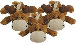 KONG Cozie MARVIN THE MOOSE Medium Dog Toy Brown (ZY26) 3 PACK