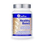 CanPrev Healthy Bones | 120 Capsules | Pack of 1| Chelated Cal-Mag 2:1 | Essential Trace Minerals Vegan | D3 & Soy-Free K2 | Helps Build Strong Bones and Teeth | CanPrev Premium Natural Health Product