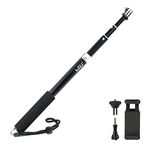 HSU Extendable Selfie Stick, Waterproof Hand Grip for GoPro Hero 13/12/11/10/9/8/7/6/5/4/3, Handheld Monopod Compatible with Cell Phones and Other Action Camera